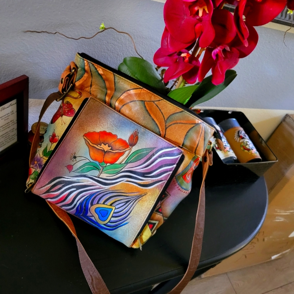 Anuschka leather crossbody